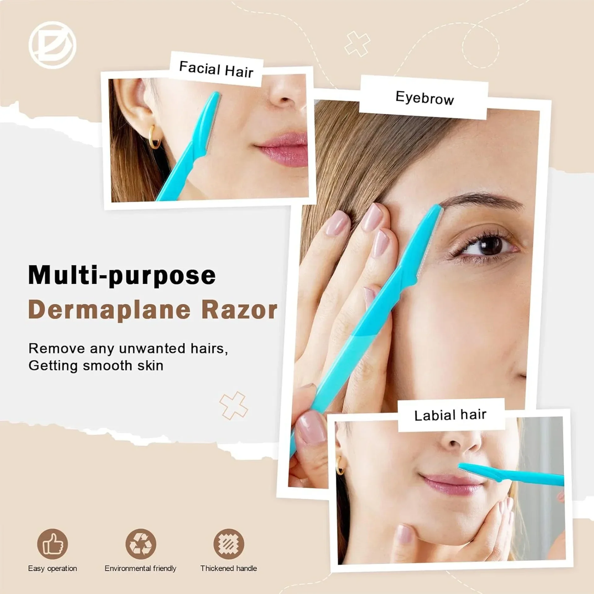 5/40Pcs Eyebrow Trimmer Face B - Hair Clipper 评论和价格