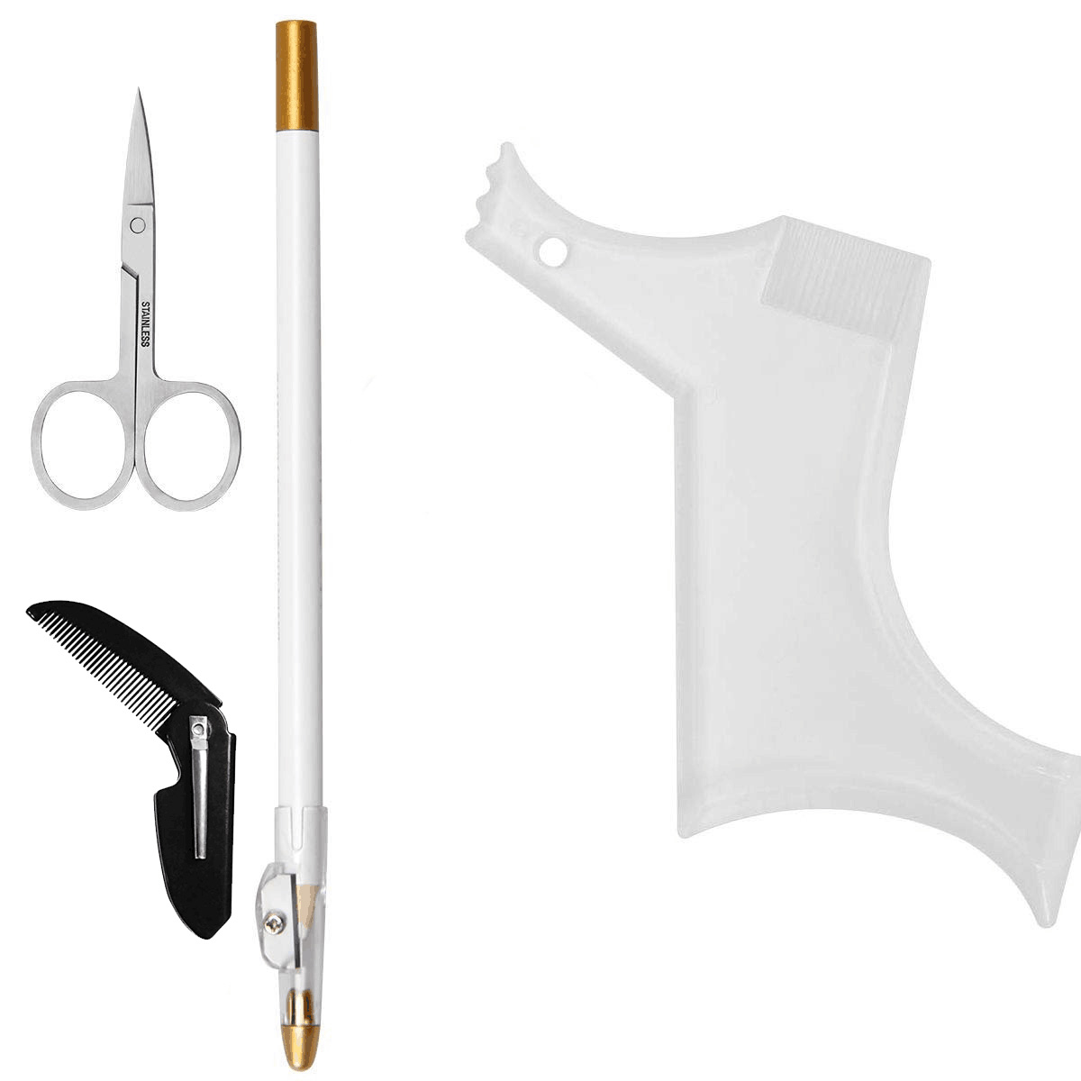 4Pcs Set Beard Shaping Kit Mul - Beard Trimmer 评论和价格