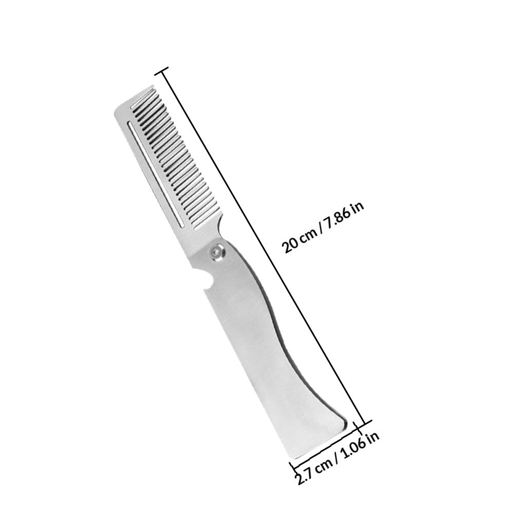 Folding Hair Comb Stainless St - Beard Oil 评论和价格