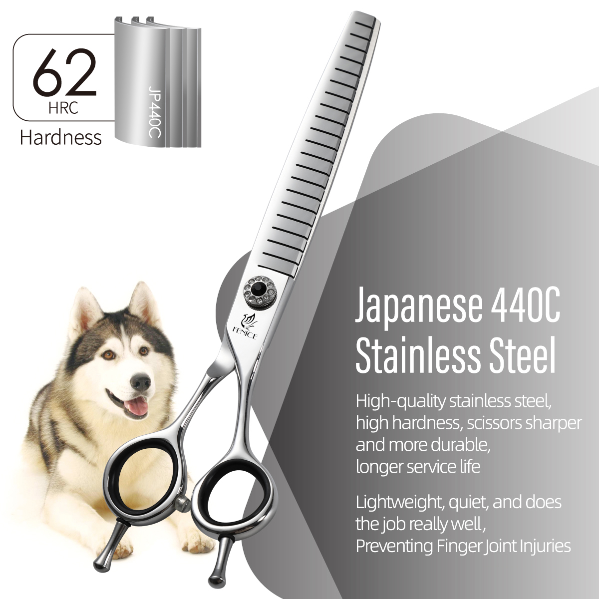 Fenice JP440C 7 inch Pet Fluff - Grooming Scissors 评论和价格