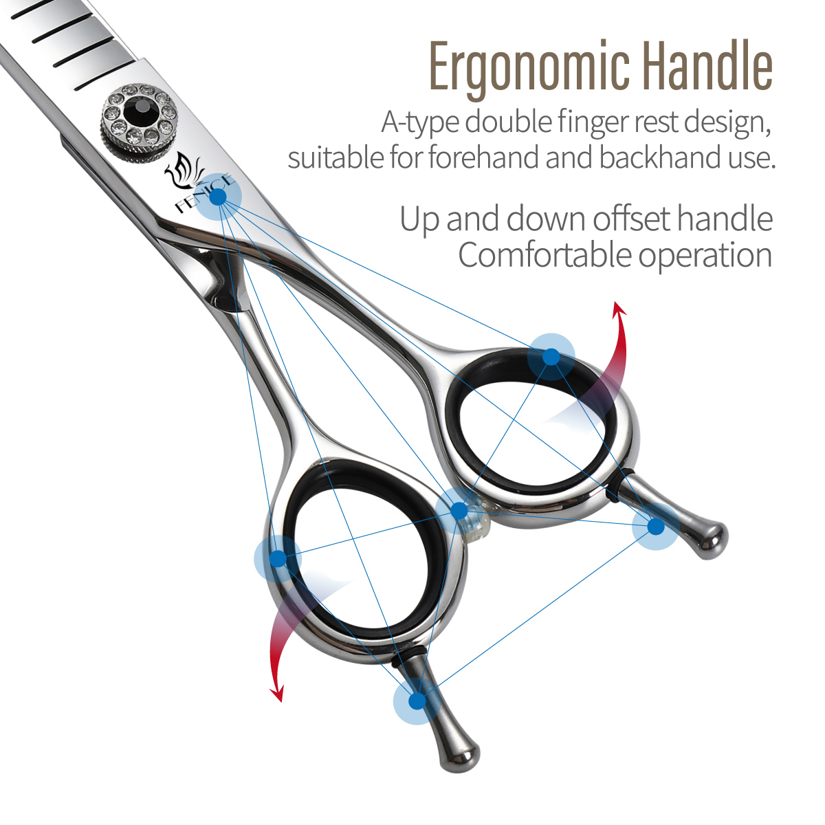 Fenice JP440C 7 inch Pet Fluff - Grooming Scissors 评论和价格