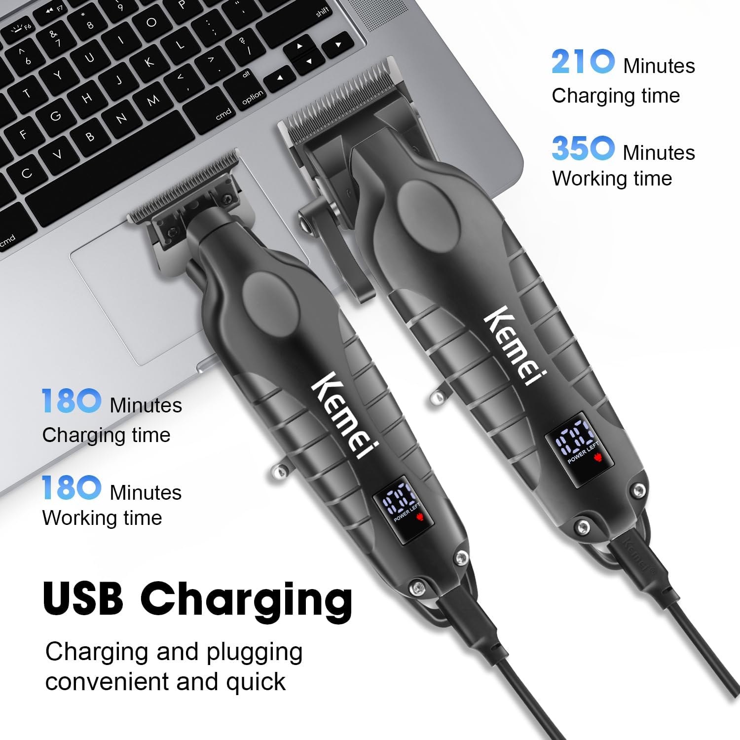 Kemei Hair Clipper Kit for Men - Electric Shaver Rotary 评论和价格