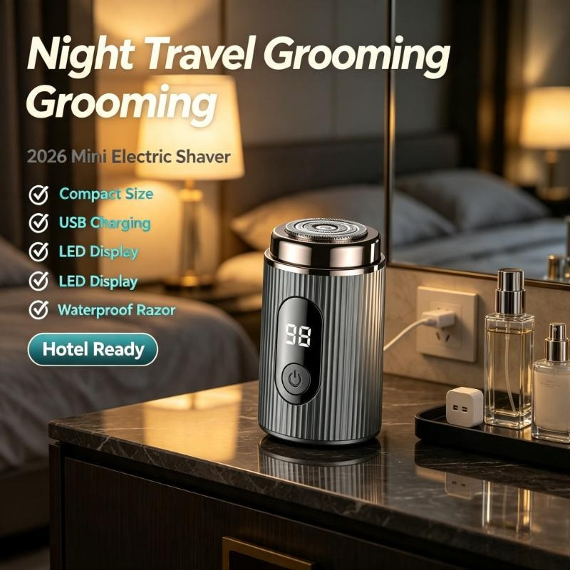 2026 Mini Electric Shaver Port - Mens Grooming Travel Kit 评论和价格